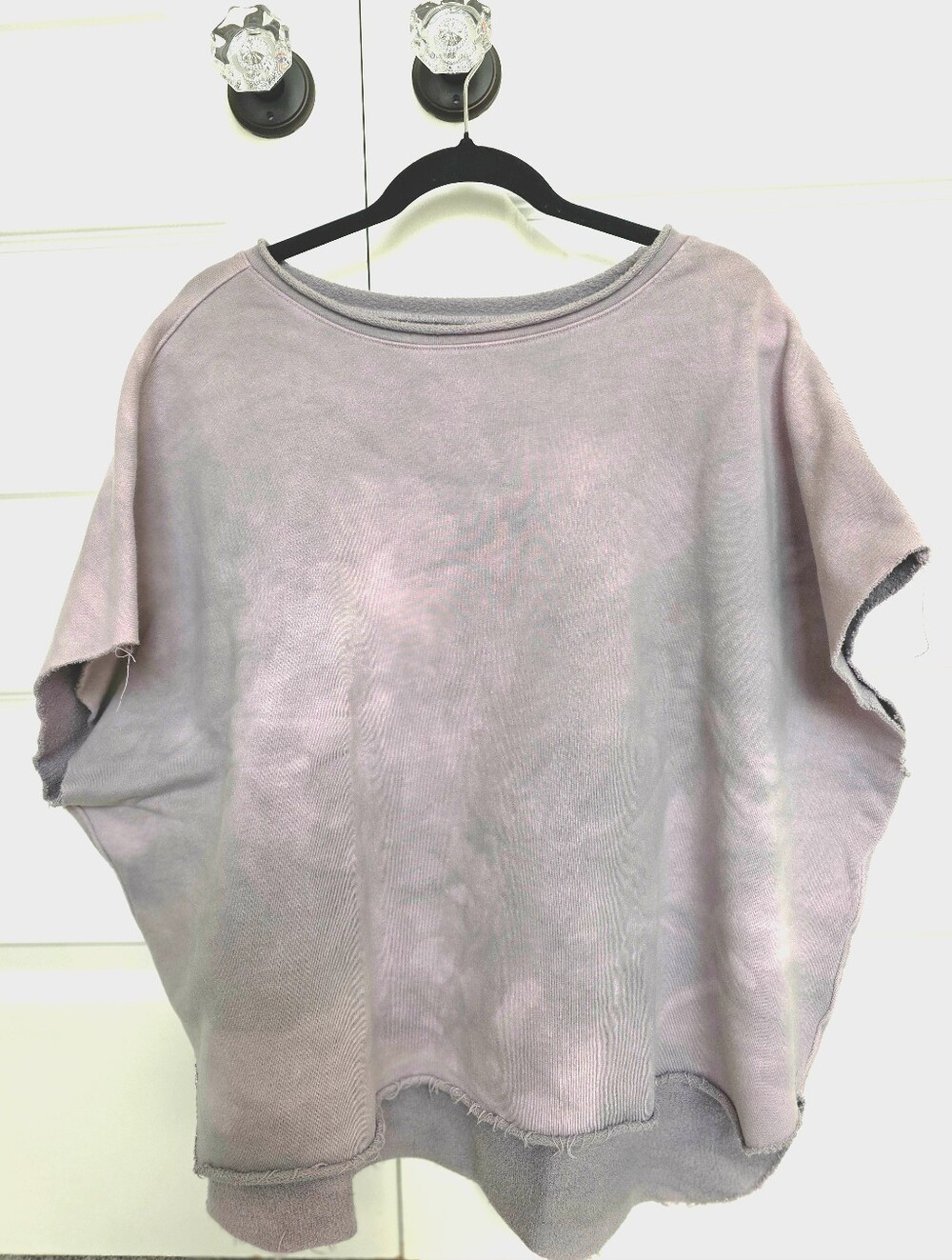 Frank & Eileen Washed Lavender "Olive" Capelet Triple Fleece Sweatshirt
